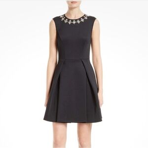 Ted Baker Joone Skater Dress Embellished Size 3/ US 8